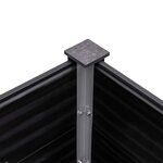 vidaXL Lit surélevé de jardin 300x100x54 cm WPC Gris
