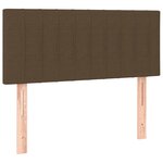 vidaXL Lit à sommier tapissier avec matelas Marron foncé 100x200 cm