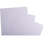 Paquet 100 Fiches Sous Film - Bristol Dots Non Perforé - 125x200mm - X 12 - Exacompta