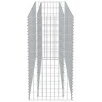 vidaXL Lit surélevé à gabion Acier galvanisé 180x50x100 cm