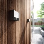 Applique cube détecteur macaw ir ip44 led h13 cm - noir