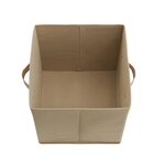 COMPO Boîte de rangement/tiroir pour meuble en tissu  - 27x27x28 cm - Beige lin