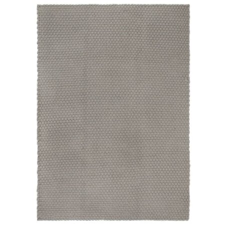 vidaXL Tapis rectangulaire Gris 200x300 cm Coton