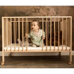 tiSsi Lit bébé pliable Couleur naturelle