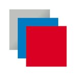 3 vinyles permanents 91 x 33 cm - océan  rouge  argenté