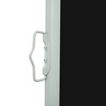 vidaXL Auvent latéral rétractable de patio 140x500 cm Noir
