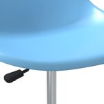 vidaXL Chaises à manger pivotantes lot de 2 bleu PP