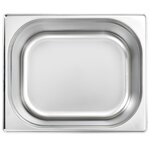 vidaXL Récipients Gastronorm 2 Pièces GN 1/2 200 mm Acier inoxydable