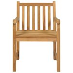 vidaXL Ensemble de salle à manger de jardin 5 Pièces Bois de teck massif