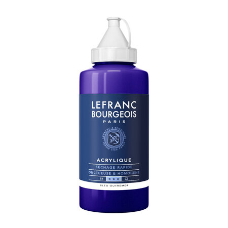 Peinture acrylique en bidon - outremer - lefranc & bourgeois