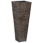 vidaXL Lits surélevés de jardin 3 Pièces Jacinthe d'eau Marron foncé
