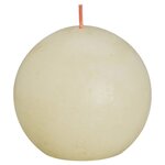 Bolsius Bougies boule rustiques Shine 6 Pièces 76x71 mm Perle douce