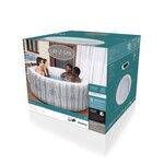 BESTWAY Spa gonflable Lay-Z-Spa Fiji motif bois, 2 a 4 personnes, 180 x 66 cm, 120 Airjet™