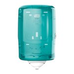 Reflex distributeur de papier d'essuyage à dévidage central feuille à feuille - pour bobine mini M3 - Bleu turquoise