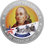 Pièce de monnaie en Argent 2 Dollars g 15.57 (1/2 oz) Millésime 2021 An American Life FIREFIGHTER