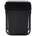 vidaXL Poubelle amovible de cuisine fermeture en douceur 20 L