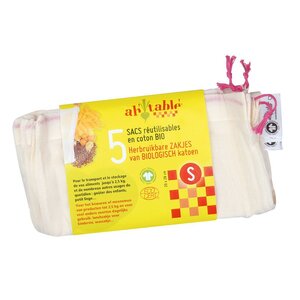 Lot de 5 sacs réutilisables - S
