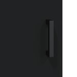 vidaXL Buffet haut Noir 69 5x34x180 cm Bois d'ingénierie