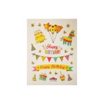 Autocollants - Fête d'anniversaire - Paillettes - 1 8 cm