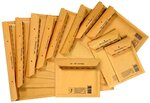 Pack de 10 pochettes d'expédition à bulle d'air e15 dim interne 210 x 265 mm dorée tap