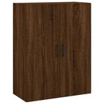 vidaXL Buffet haut Chêne marron 69 5x34x180 cm Bois d'ingénierie