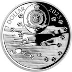 Monnaie en argent 1 dollar g 31.1 (1 oz) millésime 2023 dog breeds doberman