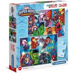 CLEMENTONI - 24768 - 2x20 pieces - Marvel Superhero