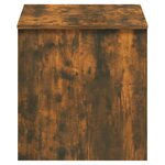 vidaXL Table basse Chêne fumé 102x50 5x52 5 cm Bois d'ingénierie