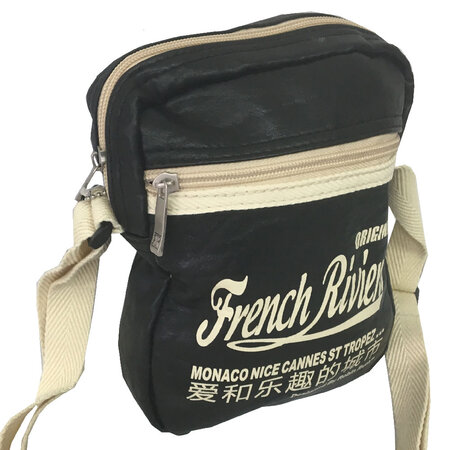 Petit sac postier french riviera modèle noir