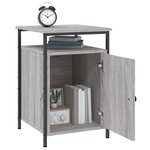 vidaXL Table de chevet sonoma gris 40x42x60 cm bois d'ingénierie
