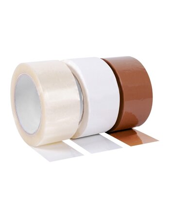 (lot  24 rouleaux) ruban adhésif polypropylène économique acrylique transparent 75mmx100m