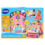 Vtech - super trotteur parlant 2 en 1 rose