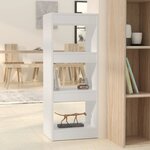 vidaXL Bibliothèque/Séparateur de pièce Blanc 40x30x103 cm Aggloméré