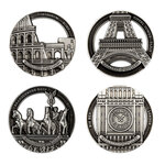 Pièce de monnaie en Iron 50 Cents g 28.5 - 42 Millésime 2022 LANDMARKS OF THE WORLD