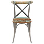 vidaXL Chaises à manger lot de 4 bois de récupération solide