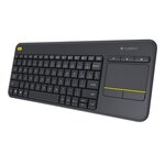 Logitech clavier tv multimédia k400 plus - azerty - sans fil - pavé tactile