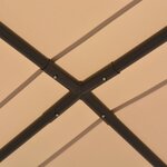 vidaXL Chapiteau tente 3 x 3 m Acier Beige