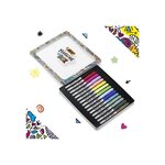 Bic marking box marqueurs indélébiles pointe ogive moyenne - couleurs assorties  boîte cadeau métal de 15