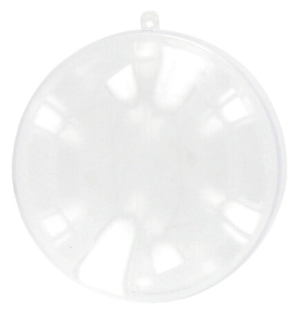 Médaillon boule en plastique 7 x 2 cm