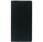 Agenda silma couv plast grainée noir 8 8 x 17 cm quovadis