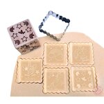 Tampon Biscuit Bois "Licorne" + Découpoir
