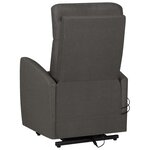 vidaXL Fauteuil de massage inclinable Gris foncé Tissu