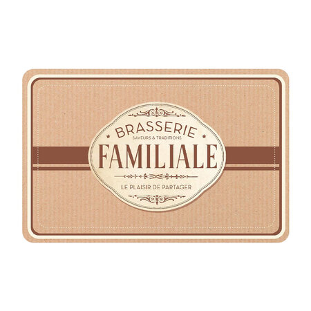 Set de table - brasserie familiale