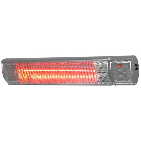 Eurom chauffage pour patio "golden 1800 comfort rc" 1800 w argenté
