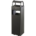 Corbeille 30 litres, cendrier d'extérieur  6 litres Kopa, gris anthracite