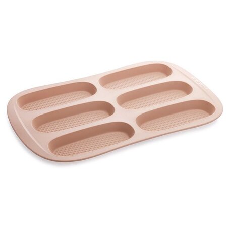 Moule petits pains silicone 6 empreintes 14 x 5 5 cm