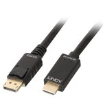 Lindy 36921 câble vidéo et adaptateur 1 m displayport hdmi type a (standard) noir