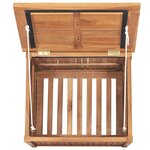 vidaXL Boîte de rangement de jardin 60x50x58 cm Bois de teck solide