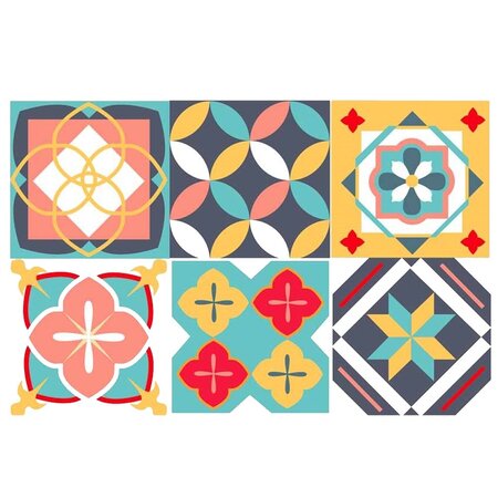 Set de table rectangulaire carreaux
