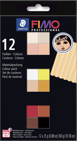 Coffret Fimo Pro 12 pains de 25g Ethnique 8073 c12-1